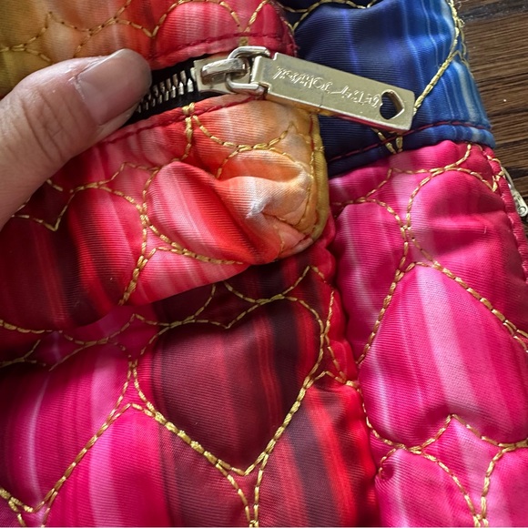 Betsy Johnson rainbow quilted backpack - Picture 13 of 17